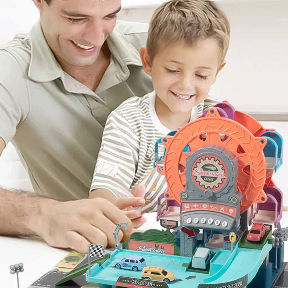 

1 Set Children's Parking Set Three-dimensional Car Assembled