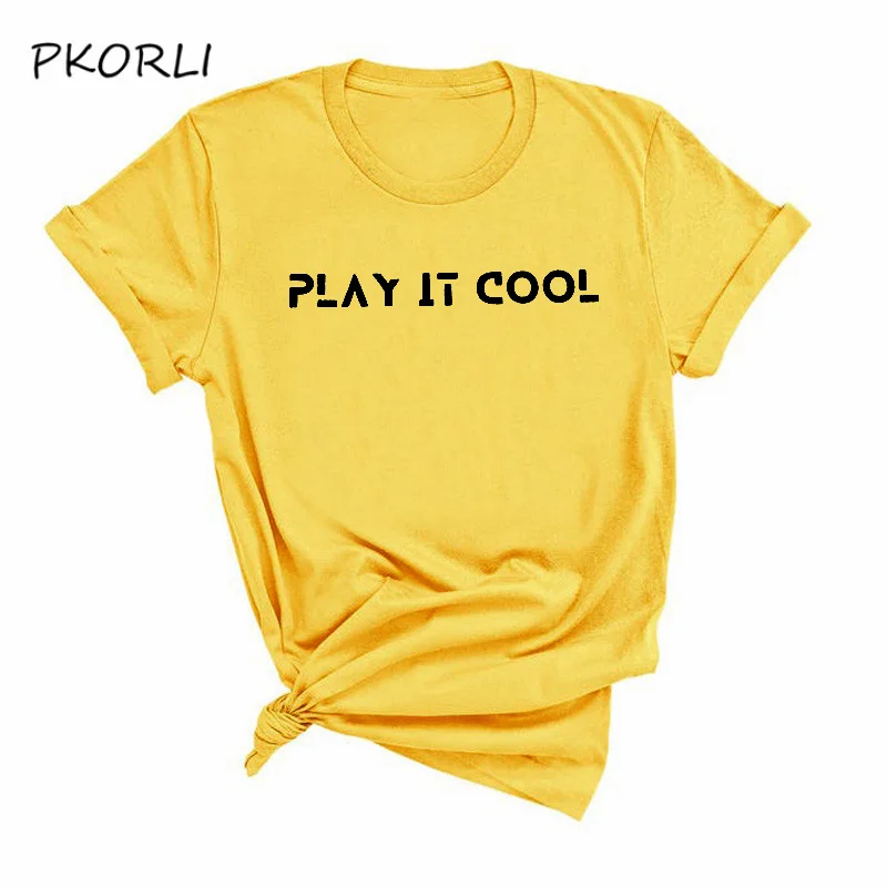 Модная Футболка Kpop MonstaX с принтом Play It Cool Monsta X хлопковая футболка коротким