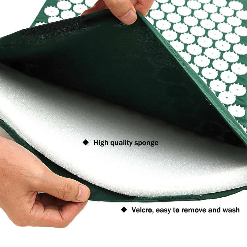 Акупунктура Массаж иглой Подушка акупрессура коврик для головы шеи спины ног