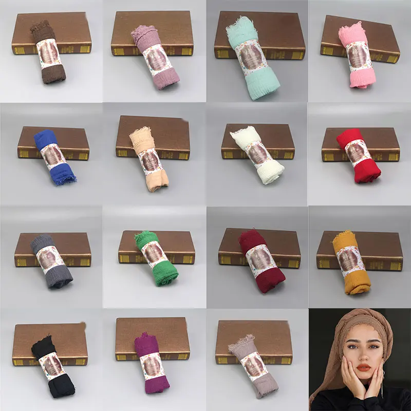 Женский шарф-тюрбан в этническом стиле однотонный Повседневный винтажный шарф