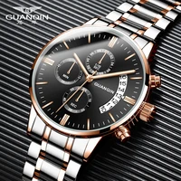 guanqin relogio masculino men watches luxury famous top brand mens fashion casual dress watch military quartz wristwatches saat