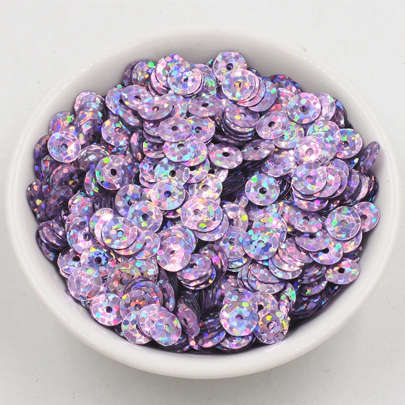 10g/Bag 6mm Laser Round Concave Sequins PVC Craft Paillettes Sewing Wedding Dress Clothing DIY Handmade Lentejuelas Accessories | Дом и сад