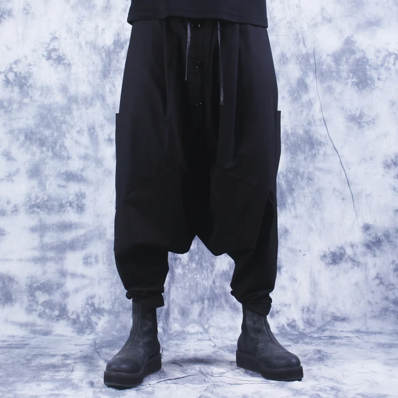 2020 Весенняя Новинка Парикмахерская штаны шаровары японский мужской свободный