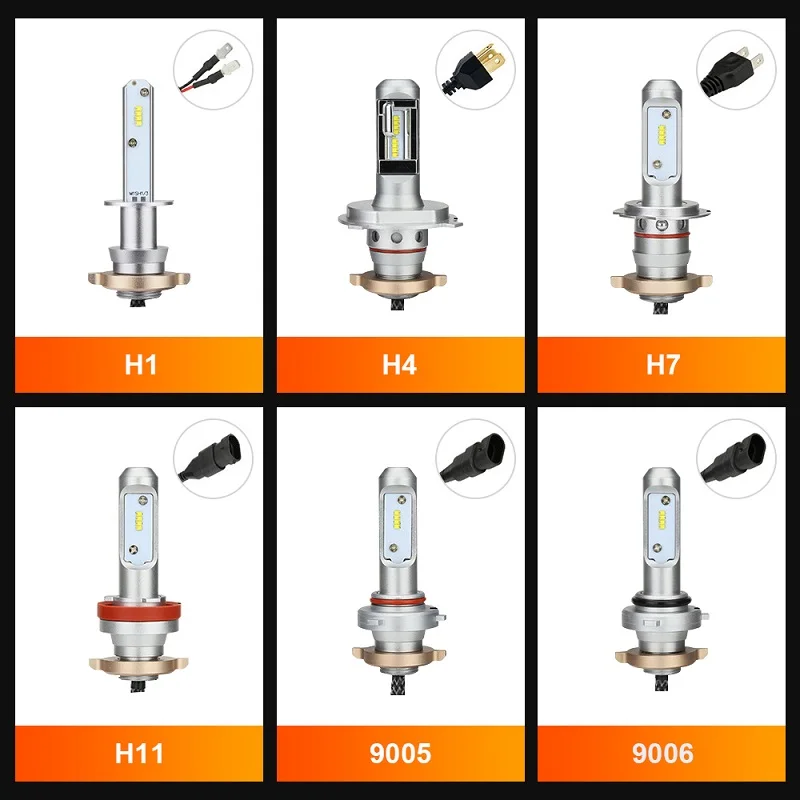 Светодиодсветильник автоламсветильник EURS ZES 100 Вт 9005 лм 12 В|Передние LED-фары для