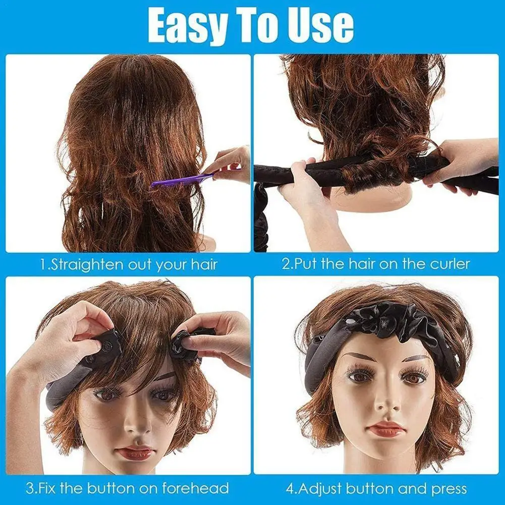 

Sleeping Hair Rollers Flexible Curling Rods Magic Wave Iron Curling Modeling No Curler Flower Pear Heat Accessories Hair G1P0