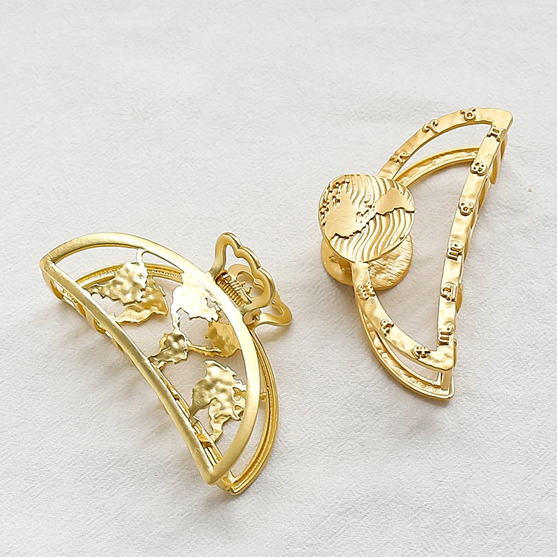 Металлическая заколка для волос в стиле ретро |