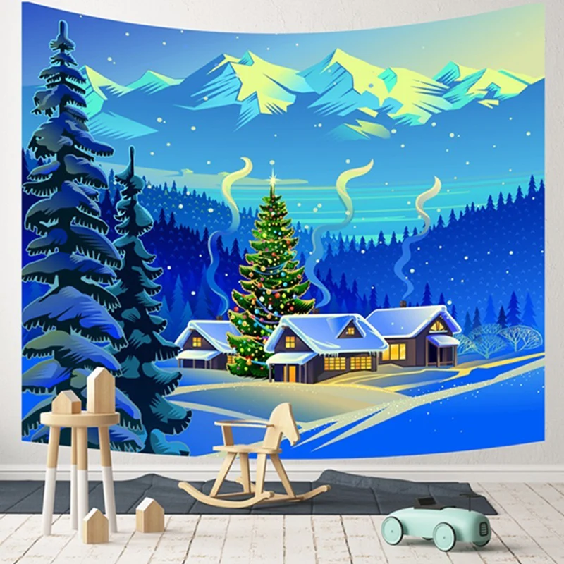 3D утепленный Декор гобелен Рождественская серия домашний настенный фестиваль