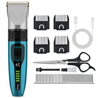 dog grooming clippers kit rechargeable low noice dog cat clipper professional cordless pet hair trimmer shaver tools
