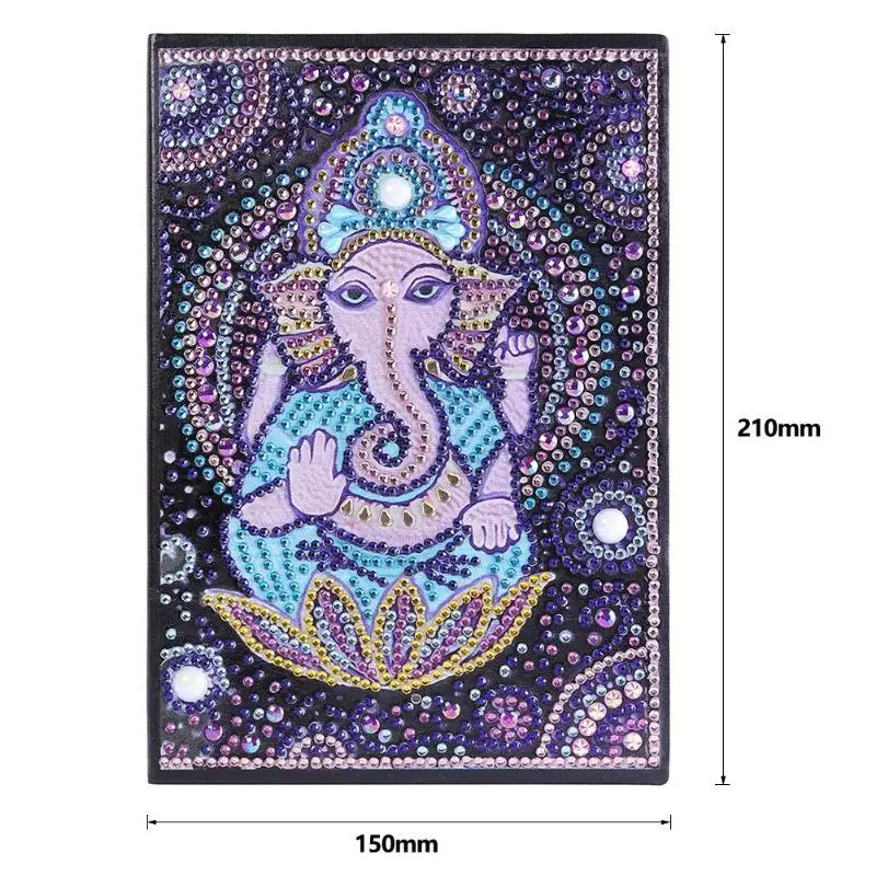 DIY хобот слона Будда особенная в форме бриллианта картина 50 страниц Альбом для