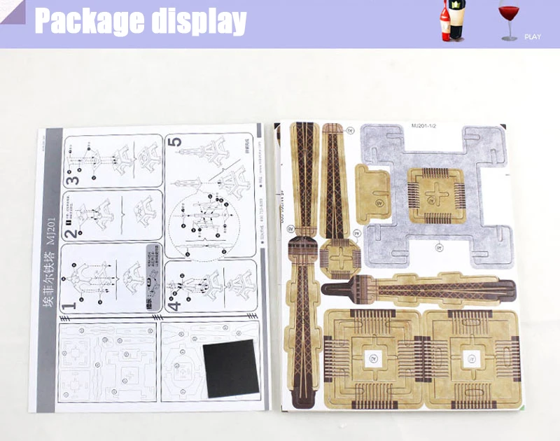 3D деревянная конструкция Jigsw Пазлы Kid развивающие ремесло DIY Набор для изготовления игрушки для детей модели всемирно известный Архитектура подарки