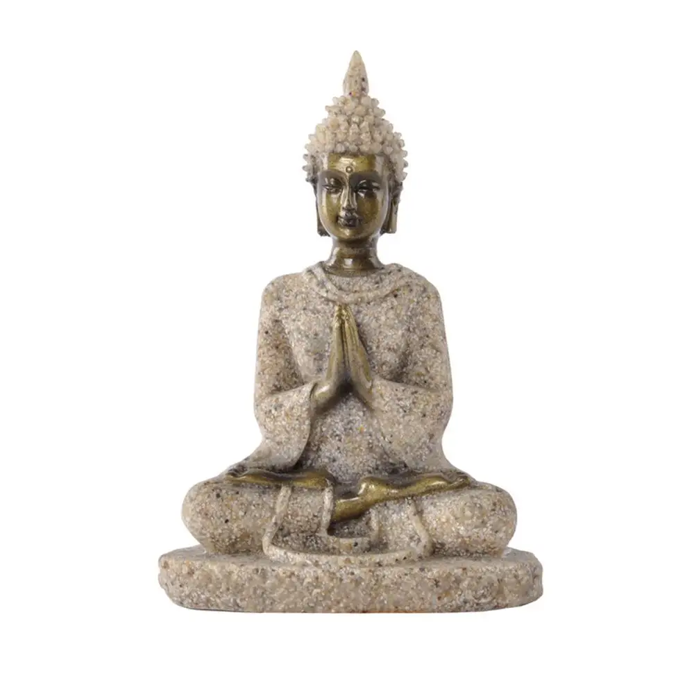 Скульптура Будды из натурального песчаника сидящая в Таиланде статуя ремесло