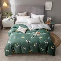 100 cotton home textile bedding set 200ct duvet cover quilt covers european size king queen