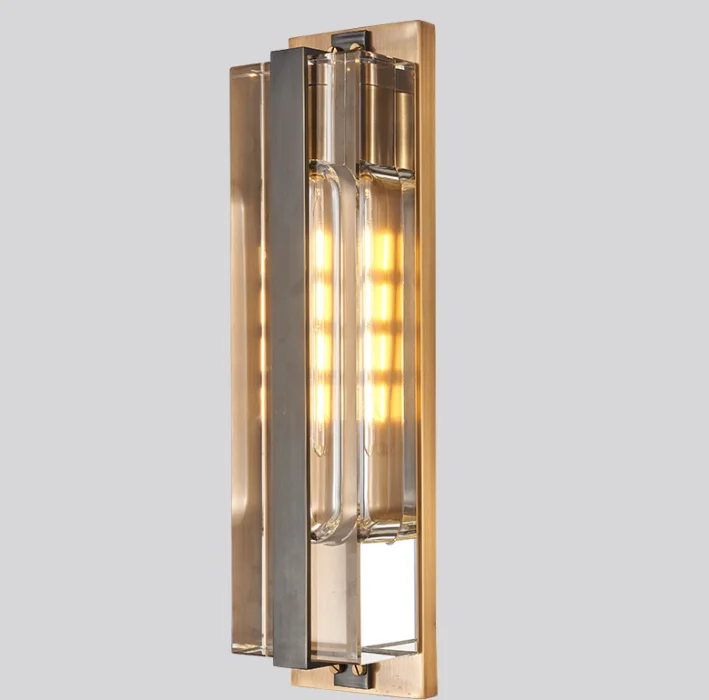 Постмодерн медный Хрустальный настенный светильник для гостиной спальни учебы