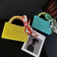 pearl bag heart love bag hand woven green bead beaded bag handbag dinner bag purses and handbags luxury designer