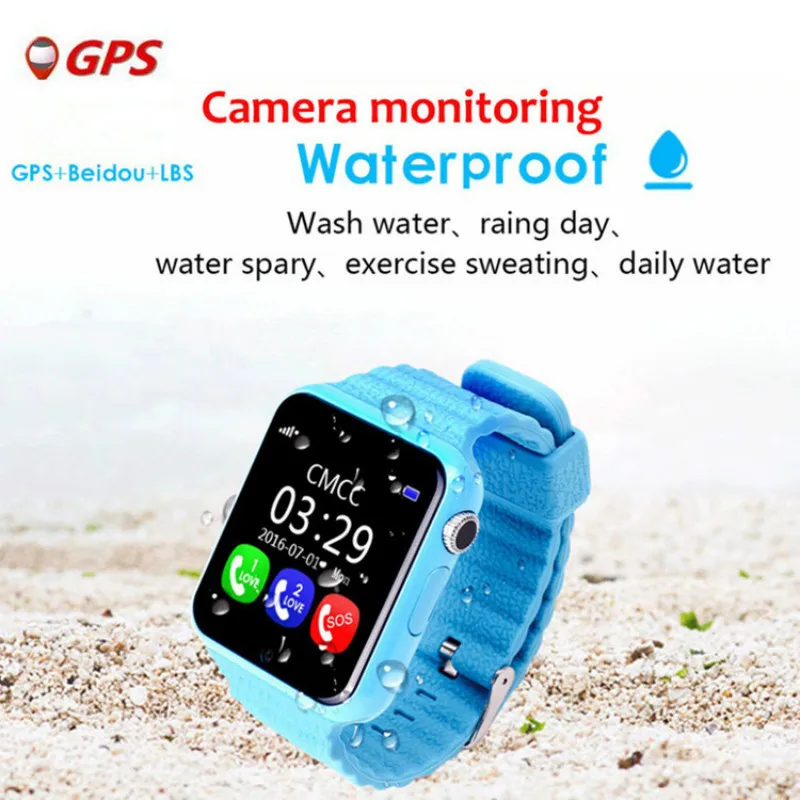 1.54 OLED Anti Lost Child GPS Tracker SOS Smart Monitoring Positioning Phone Kids Baby Watch Compatible IOS & Android | Электроника