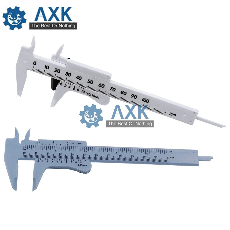 0-100 мм 120 мини пластиковый раздвижной штангенциркуль прибор измерение инструмент