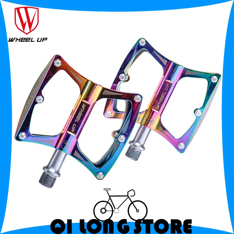 

Колесная велосипедная педаль, подшипник из алюминиевого сплава, горная педаль, нескользящая цветная педаль, Вспомогательные аксессуары