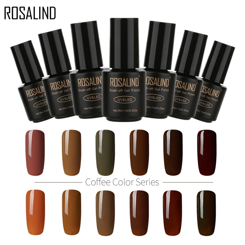 Набор гель лаков для ногтей ROSALIND лак наращивания Полупостоянный все маникюра