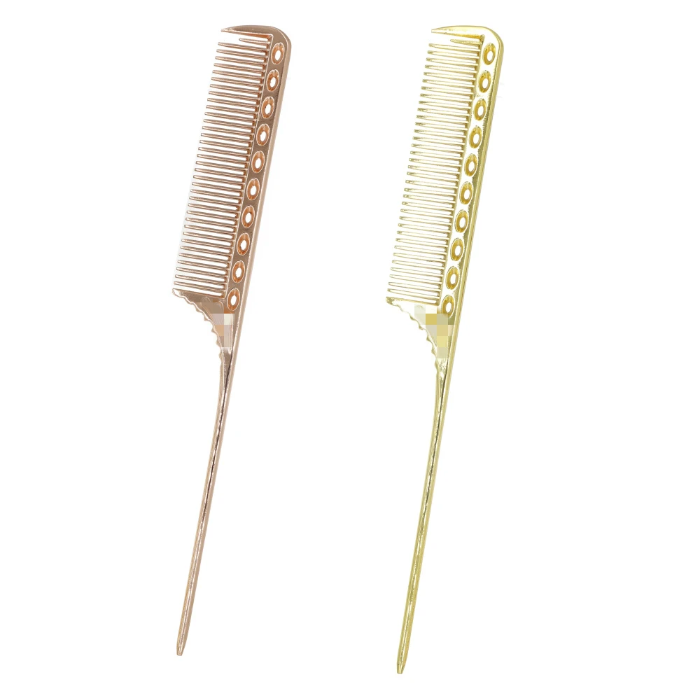 Расческа Парикмахерская Pro прочная металлическая термостойкая расческа из титана 1 шт. инструмент для
