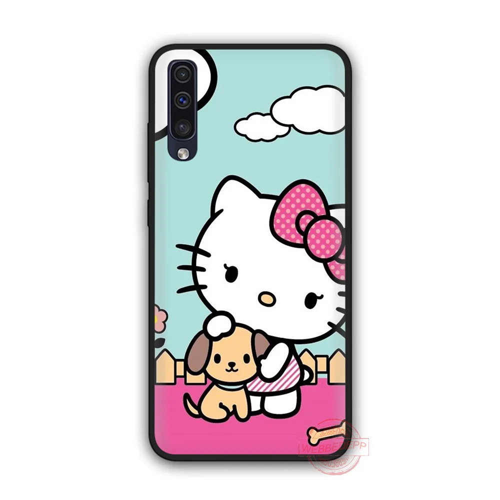 4 WEBBEDEPP Hello kitty Мягкий чехол для телефона для samsung A10S A6 7 8 9 A10 20 A40 A50 A60 A70S M10 M20 30 - Цвет: 4