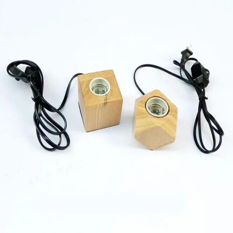 Ночник для детей винтажные прикроватные настольные лампы квадратная деревянная