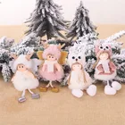 Рождественские украшения для кукол, подвеска в виде рогов для девочек, розовые большие глаза, украшения для кукол и новогодней елки, Рождественское украшение для дома