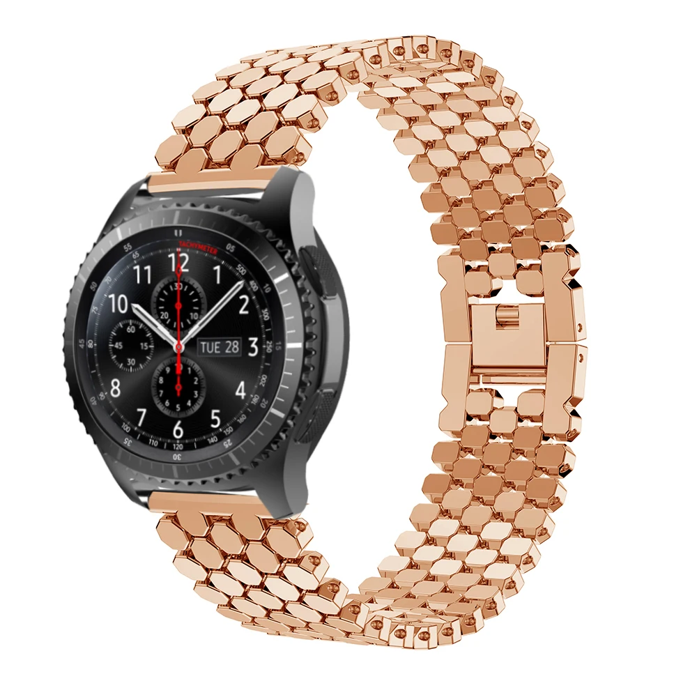 22 мм браслет из нержавеющей стали для samsung Galaxy Watch 46 Высококачественный ремешок