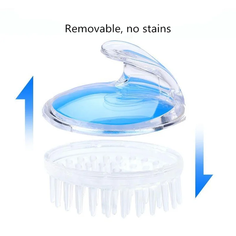 Washing Hair Brush Cleaning Soft Silicone Shampoo Scalp Shower Body Massage Relax Head Massager Brushes Unisex Comb Anti-itch | Дом и сад