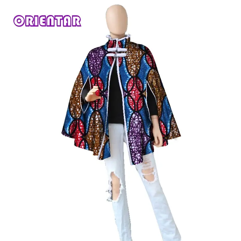 Модная женская шаль с вощеным принтом Bazin Riche Тренч воротником стойкой в