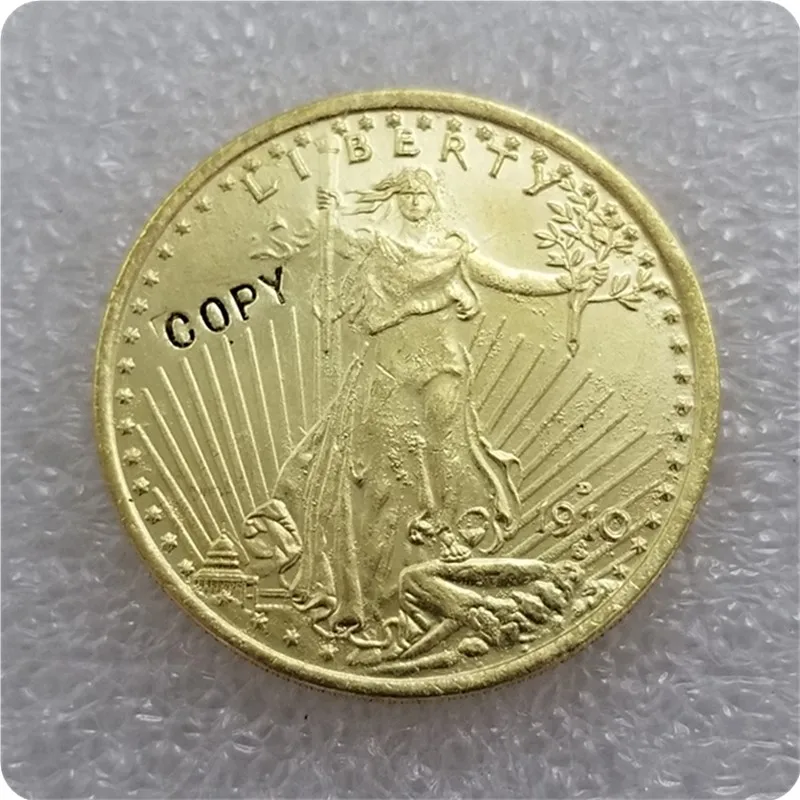 США 1910-D $20 Saint Gaudens двойной Орел копия монеты памятные монеты-реплики монет медаль