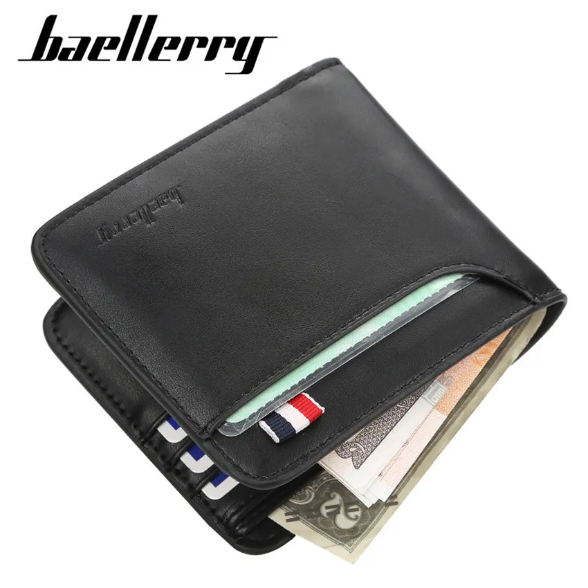 

Top Vintage Men Wallet Short Men Clutch PU Leather Slim Wallets Mini Male Purse Business Coin Purse Card Holder Man Money Bag