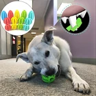 Защитные резиновые для щенка большой собаки жевать игрушка чистые зубы ПЭТ дырявый мяч надувные игрушки для малых и средних собак укус собаки устойчивы Mascotas аксессуары