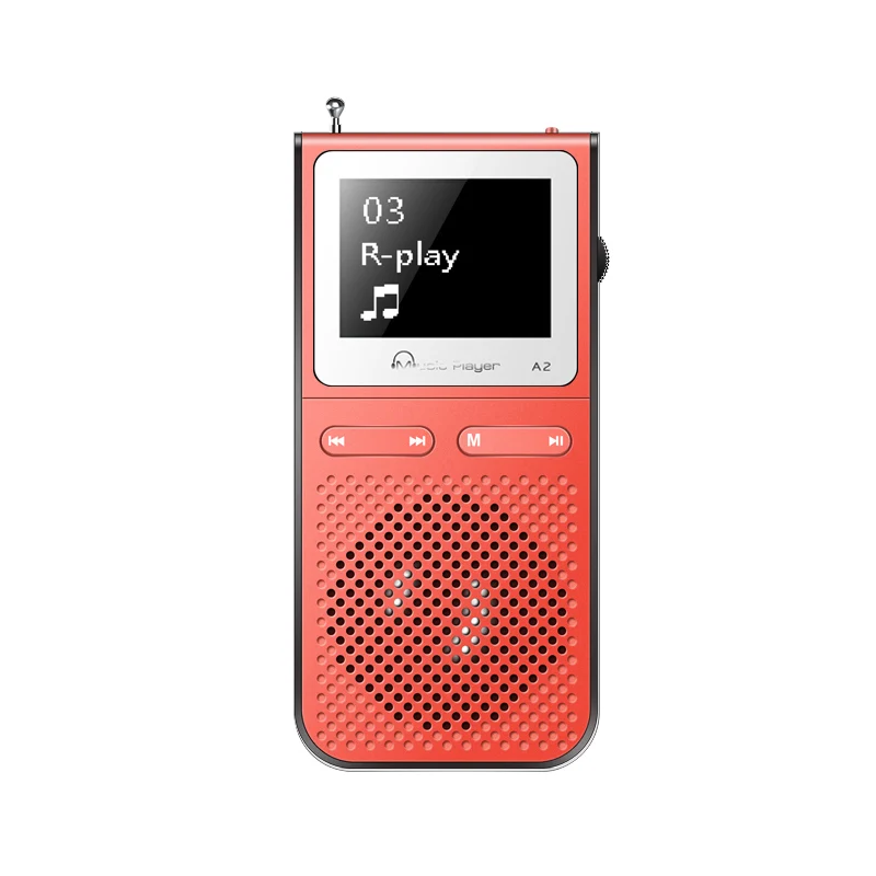 IQQ Hifi Mp3 плеер с Lound говорить и 8 Гб может играть 100 часов Встроенный fm радио Поддержка расширить до 128 Портативный плеер - Цвет: Red