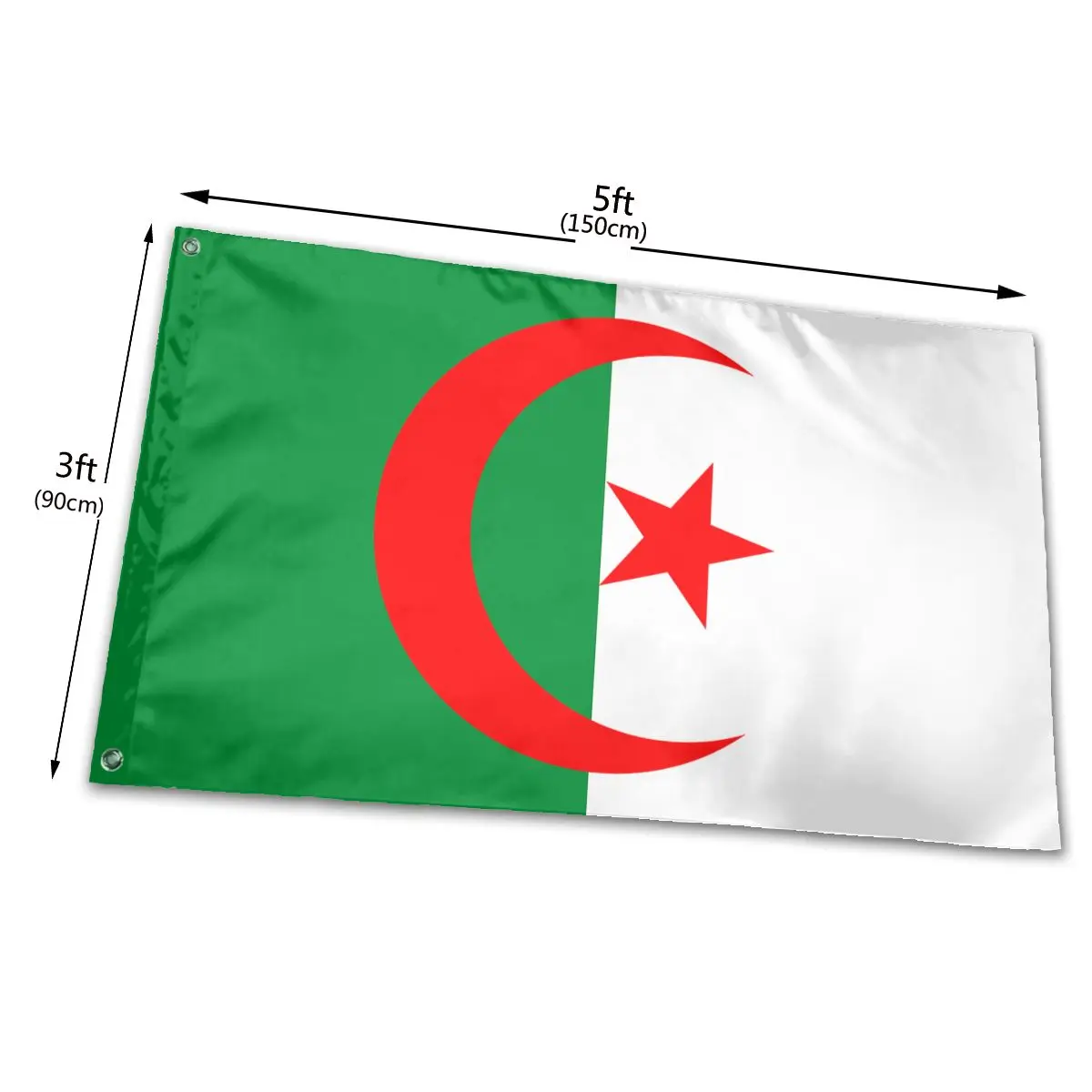 Флаг Алжира баннер с национальным флагом 90x150 см | Дом и сад