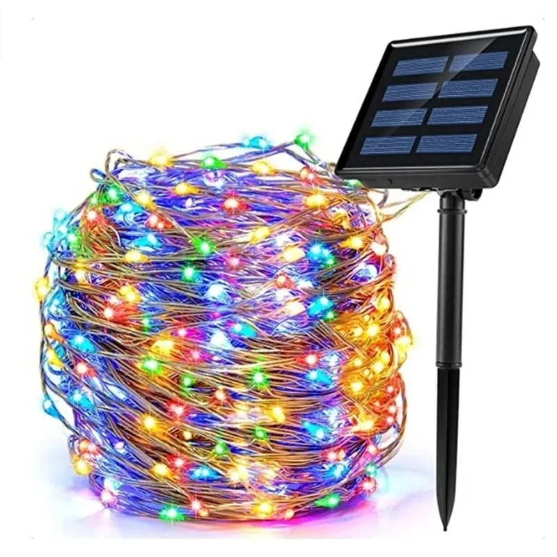 

5M 10M 20M LED Solar String Fairy Lights Waterproof Outdoor Garland Solar Power Lamp Light Christmas for Garden Decoration