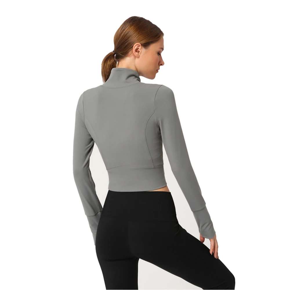 Одежда для спортзала и фитнеса женский укороченный топ облегающая футболка из