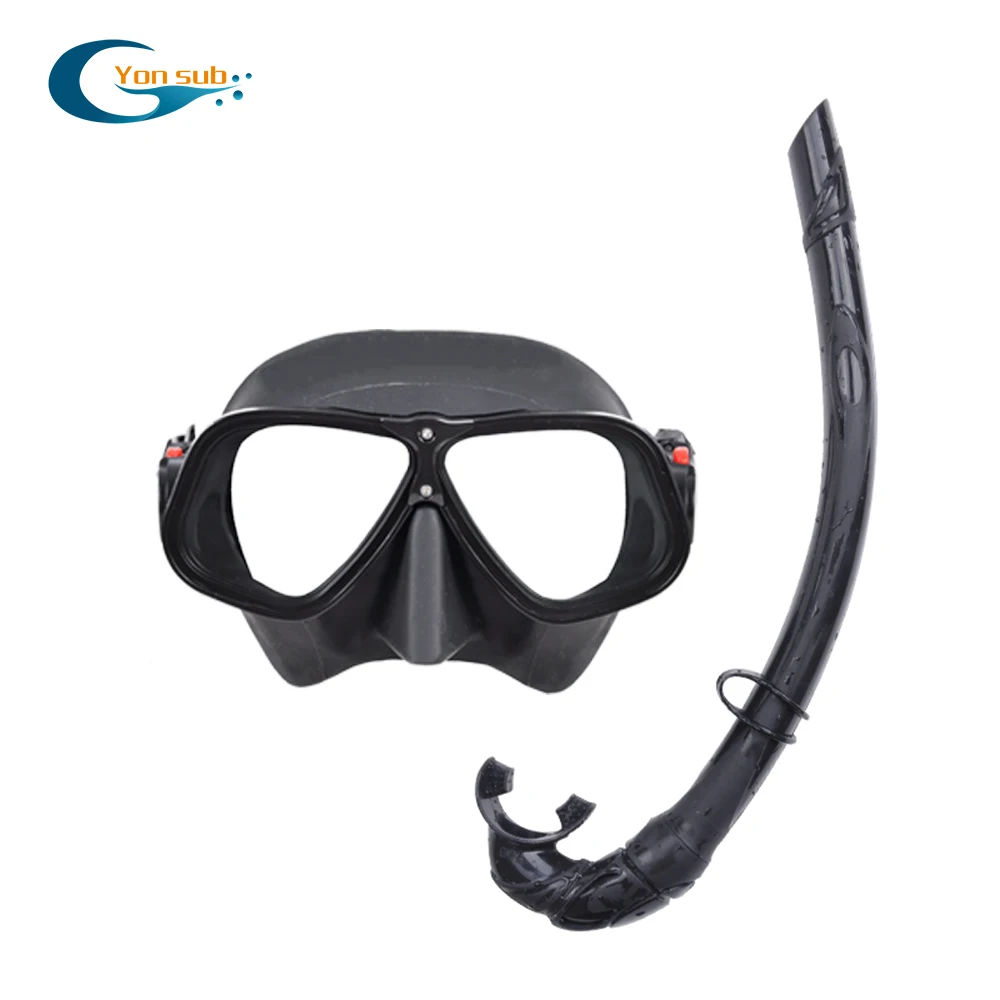 Professional Scuba Diving Mask Set Magnesium And Aluminum Alloys Silicone Mask Snorkeling Underwater Hunting Diving Equipment