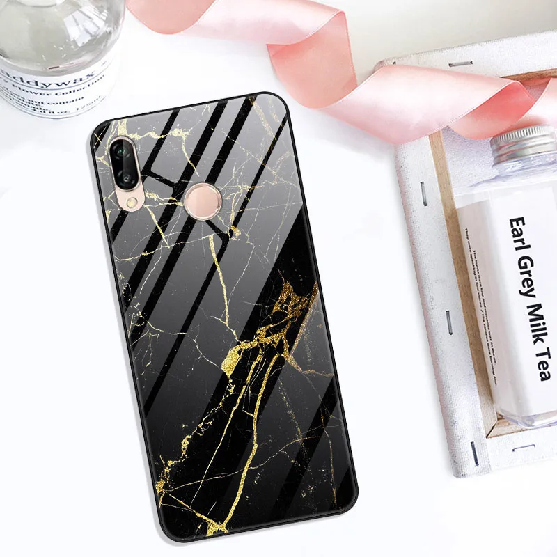 Закаленное стекло Чехол для Huawei P20 Lite Чехол Жесткий ПК Красочный чехол для Huawei P20 Pro Бампер Чехол для телефона P 20 P 20 Pro Lite Coque
