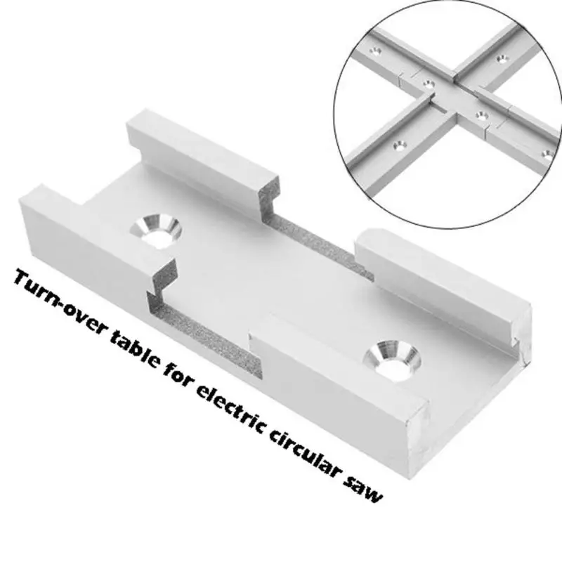 

Woodworking Aluminum Slot Miter T-track Connector Fixture Screws Carpenter Woodworking Tools for Router Table