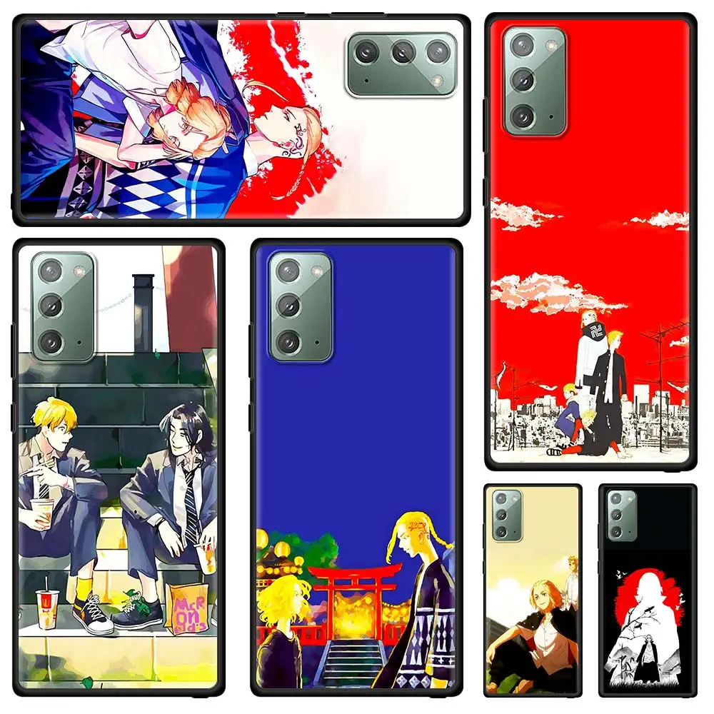

Anime Tokyo Revengers Silicone Phone Case for Samsung Galaxy Note 20 Ultra 10 Lite 10Plus 9 8 A51 A21s A71 A31 Black Soft Cover