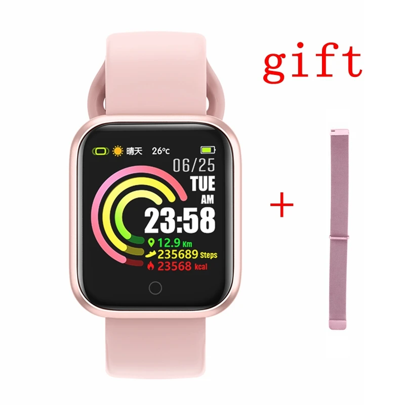 Смарт часы монитор фитнес трекер пульсометр кровяное давление мужские