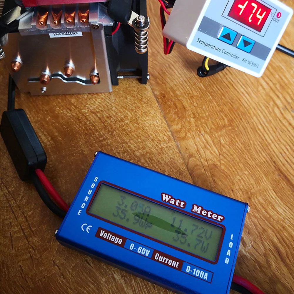 Горячая цифровой Ватт метр Высокоточный анализатор мощности DC 60V 100A RC Wattmeter
