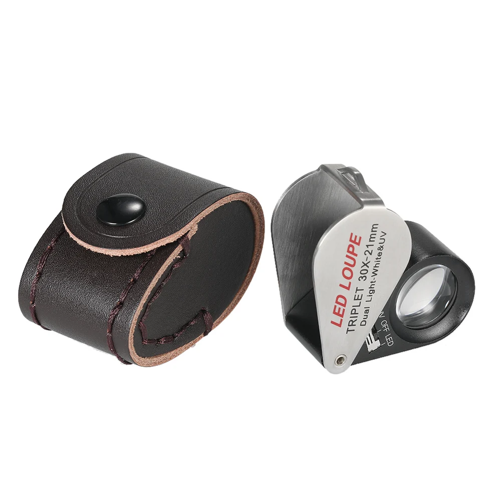 30X увеличительное мини стекло очки Лупа лупы Многофункциональный портативный