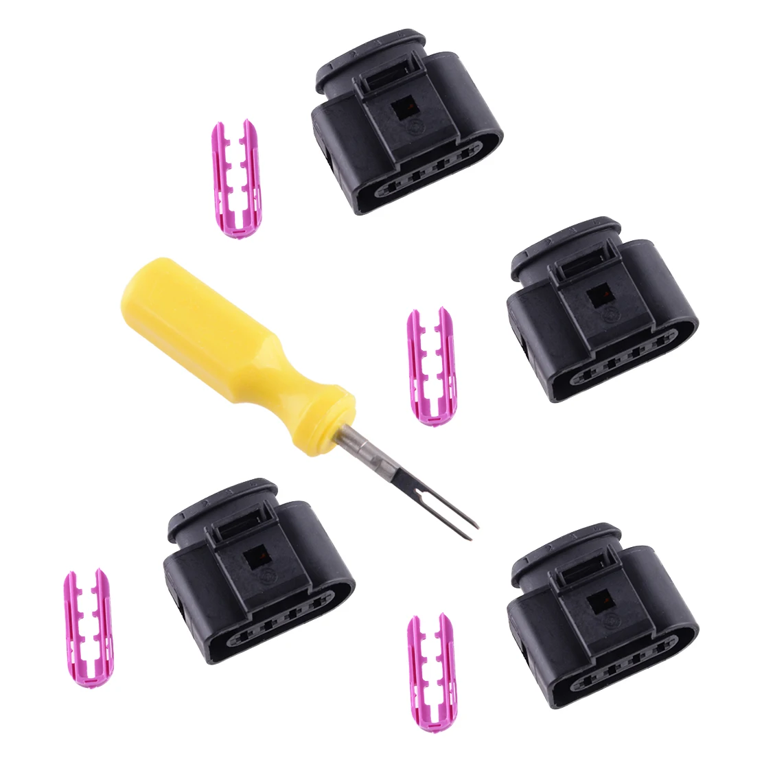 

1J0973724 автомобильный комплект для ремонта катушки зажигания, жгут проводов для Audi A1 A2 A3 A4 S4 A6 A8 Q7 TT R8 RS3 RS4 VW Polo