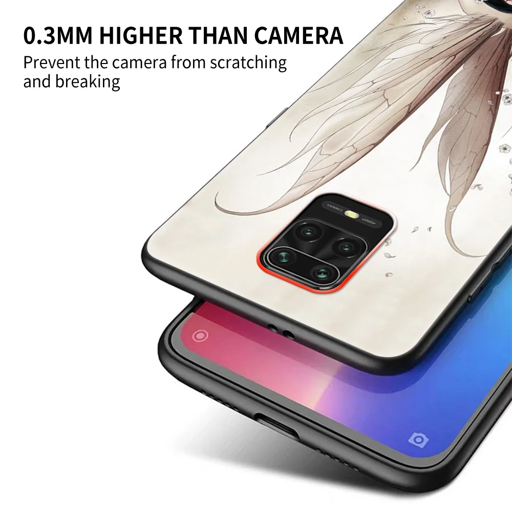 Чехол для телефона Xiaomi Redmi 9C 9A 8 7A 8A 9 Prime Power 7 6A K30 K20 K40 Pro Plus 9T 9i 6 Coque Angel Wings | Мобильные