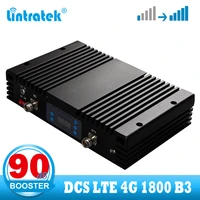 lintratek 90db 4g repeater cellular amplifier dcs lte 1800 4g signal booster amplifier mgc internet network booster 1800mhz b3
