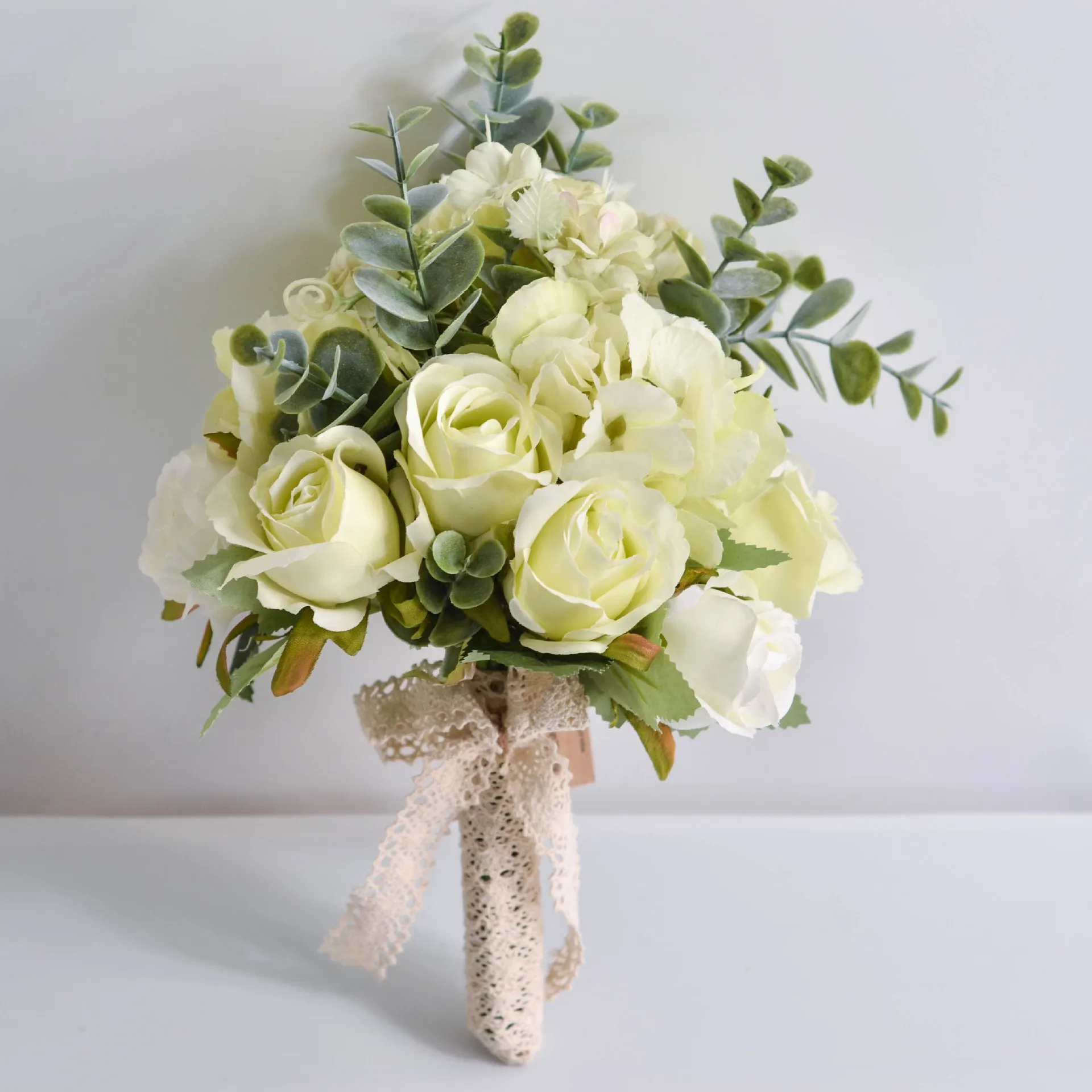 Modet Boho Wedding Bouquet Flowers Marriage Accessories Small Bridal Bouquets Silk Roses for Bridesmaids Home Decoration | Свадьбы и