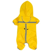 winter jumpsuit yellow raincoat hoodies waterproof dog jacket reflective dog rain cover chubasquero perro petraincoat ll50yy
