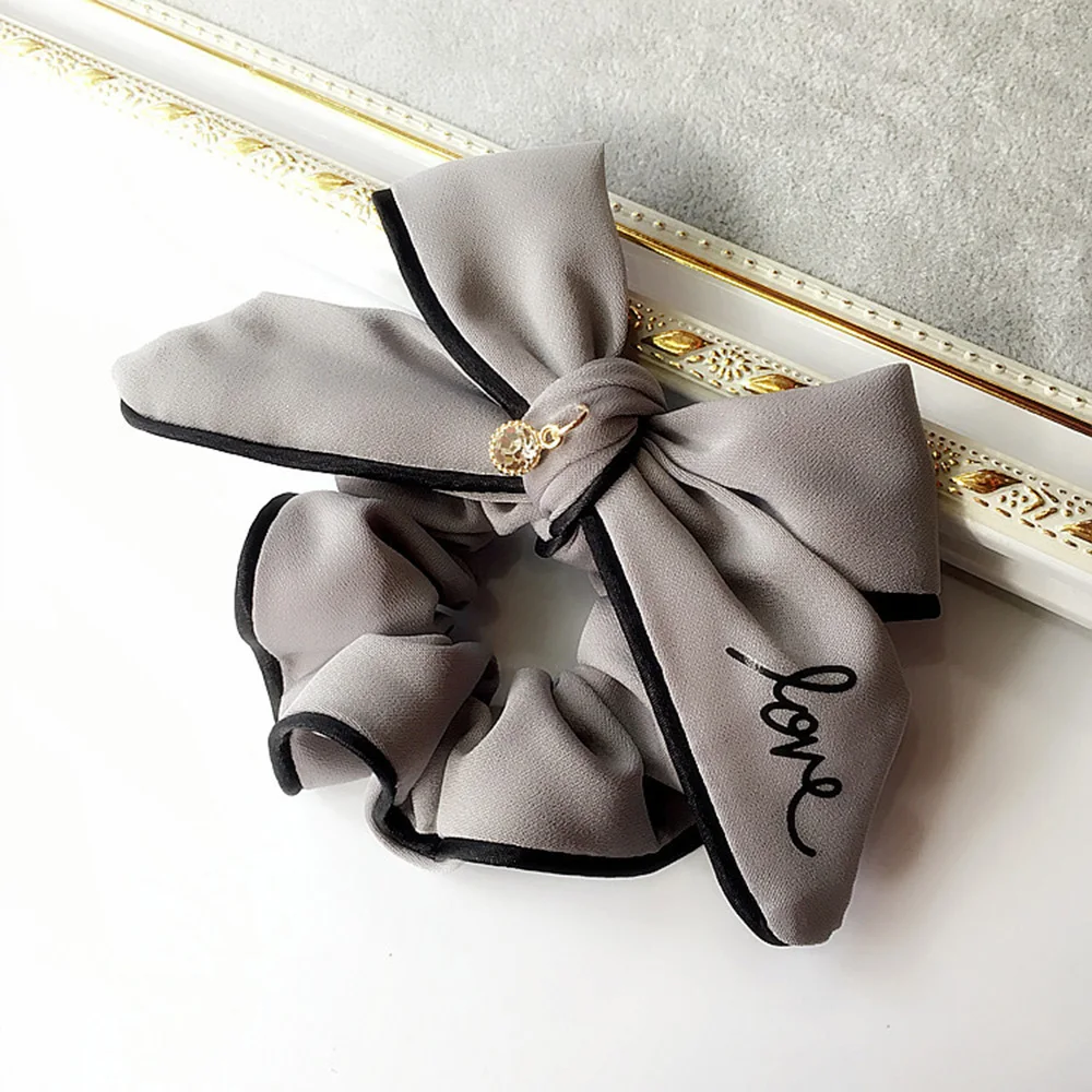 

Fashion Bowknot Hair Rope Women Girl Elastic Hair Bands Bow Hair Ring Rope Bracelet Rubber Band Hair Ties Ring Hair Accessories