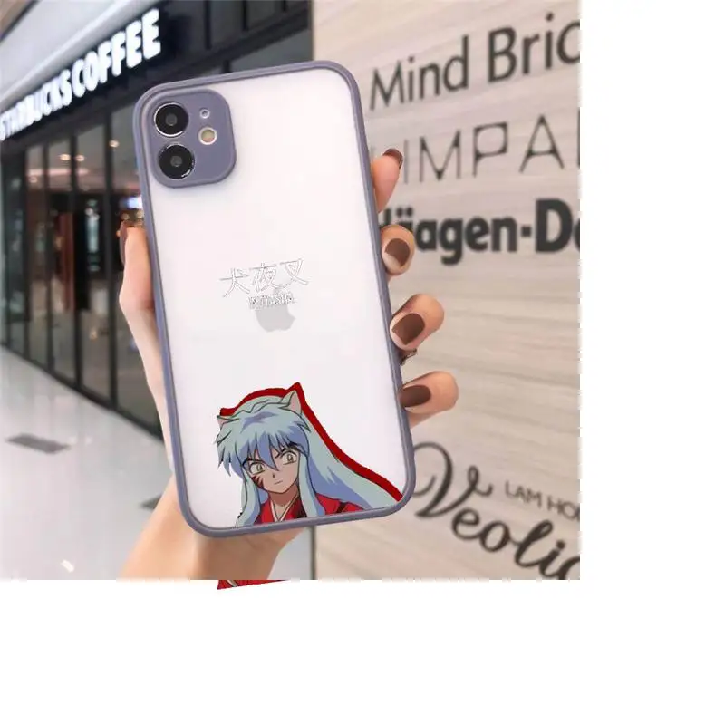 

Anime Inuyasha Higurash Japan Phone Case Matte For iPhone 12 Mini 11 Pro XR XS Max 7 8 Plus X Hard PC Back Cover